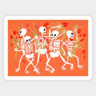 Dancing Skeletons Sticker